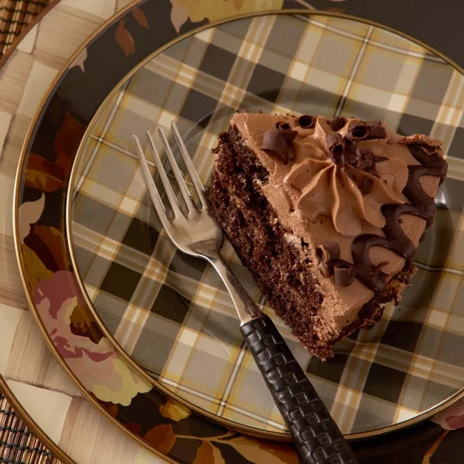 Tartan Mocha Salad Plate