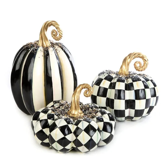 Beaded Harlequin Squashed Pumpkin