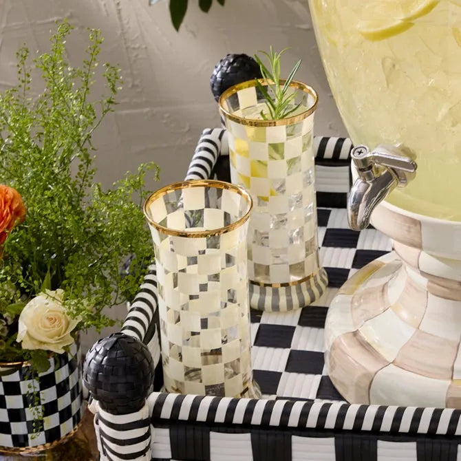 Carnival White Highball Glass, Set of 2
