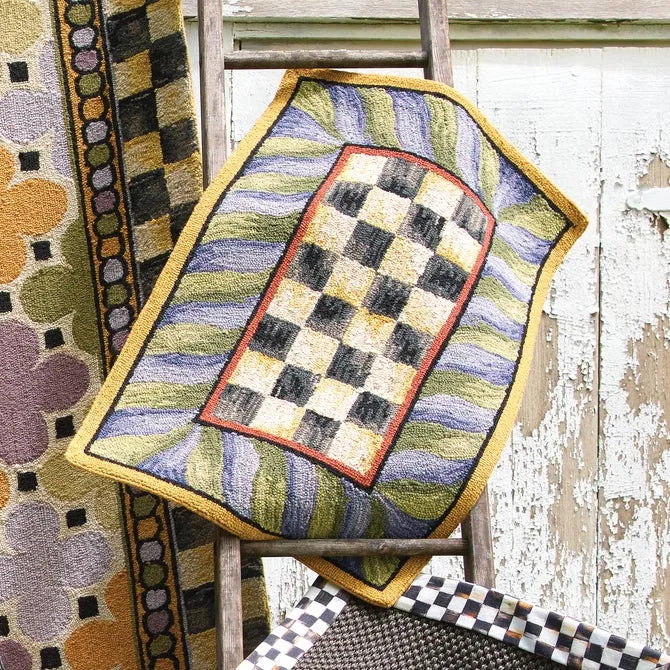 Courtly Check Purple & Green 2' x 3' Rug