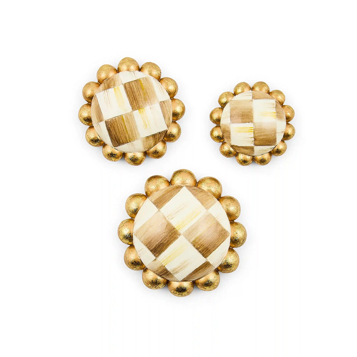 Courtly Check Magnets, Set of 3