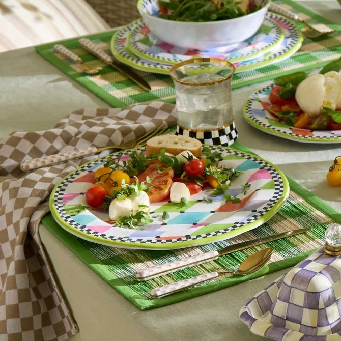 Palm Springs Melamine Dinner Plates, Set of 4