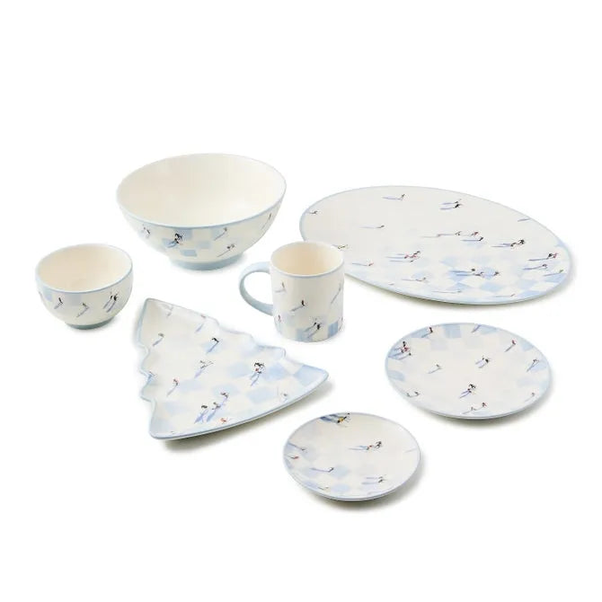 Gray Malin Ski Holiday Serving Bowl