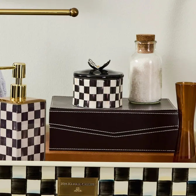 Courtly Check Butterfly Trinket Box