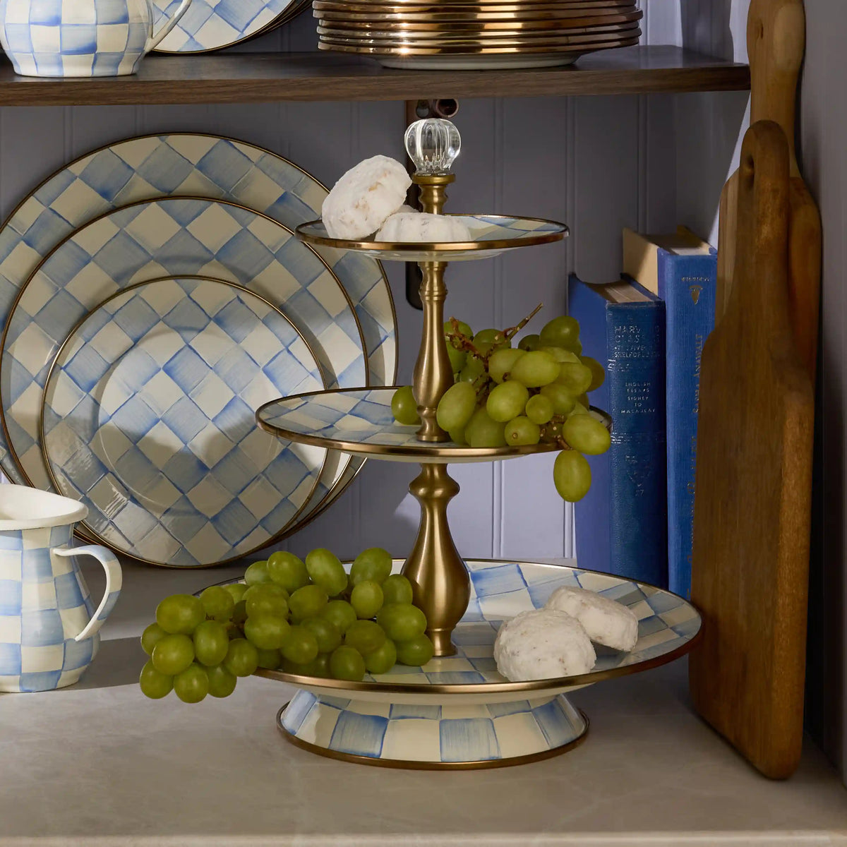 Courtly Check Three Tier Sweet Stand