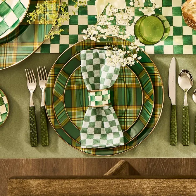 Tartan Green Salad Plate