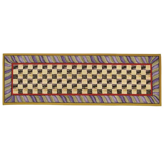 Courtly Check Purple & Green 2'6" x 8' Runner