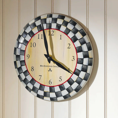 Sterling Check Wall Clock
