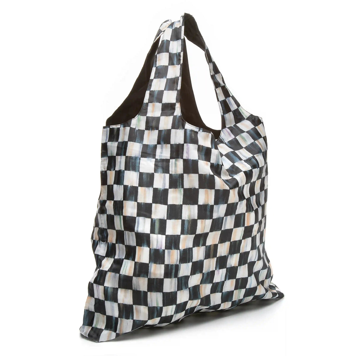 Mocha Check To Go Tote