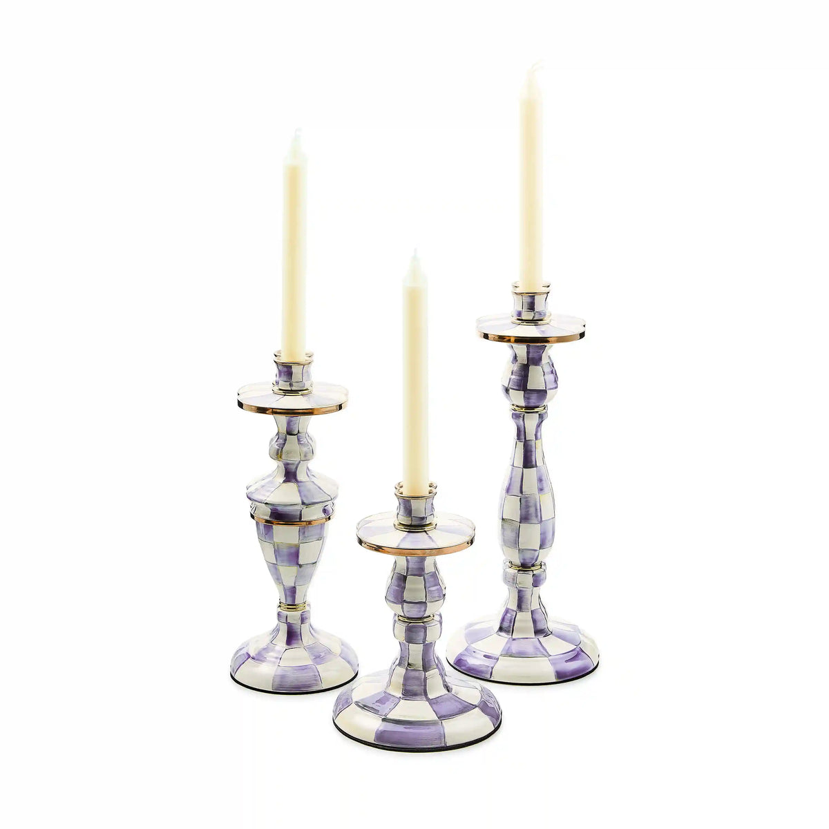 Sky Check Medium Candlestick