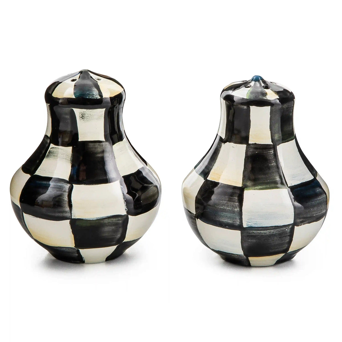 Sterling Check Large Salt & Pepper Shakers