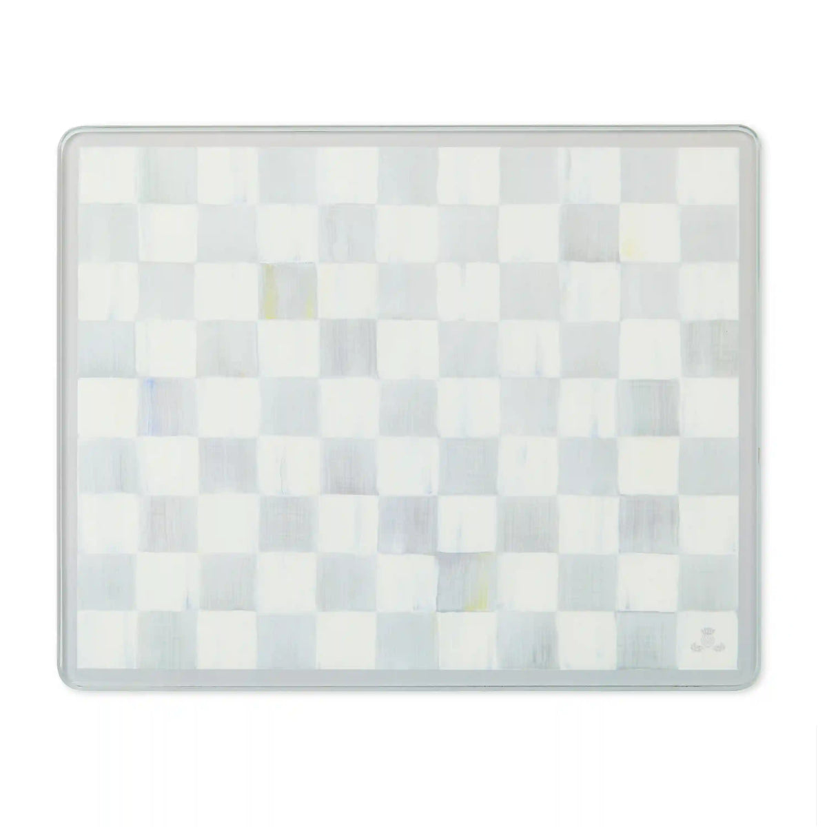 Emerald Check Glass Cutting Boards, Set of 2