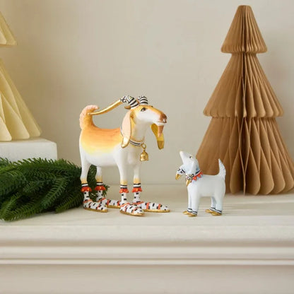 Patience Brewster Nativity Nathan & Noel Goat Figures