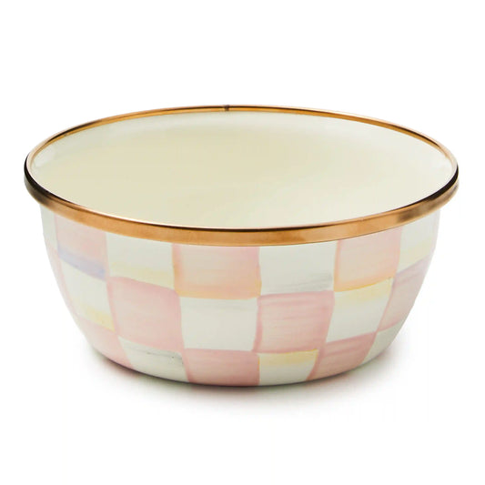 Mocha Check Pinch Bowl