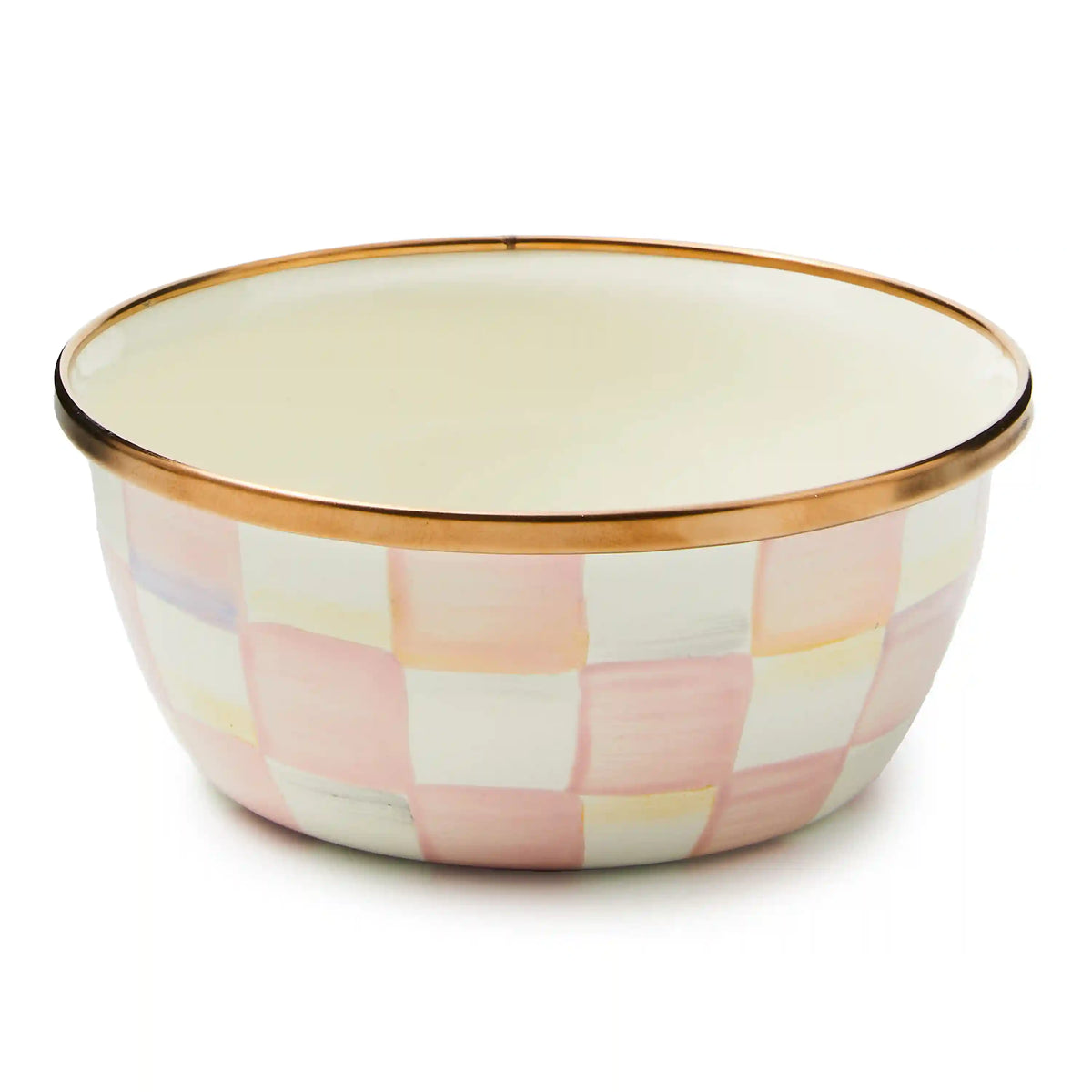 Violet Check Pinch Bowl
