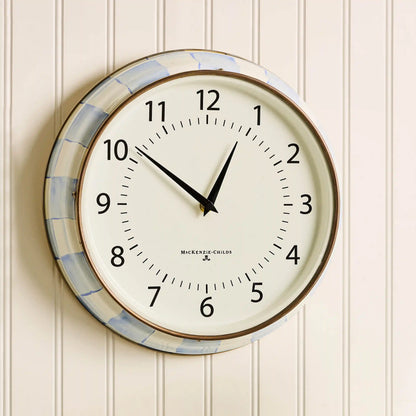 Courtly Check School Wall Clock