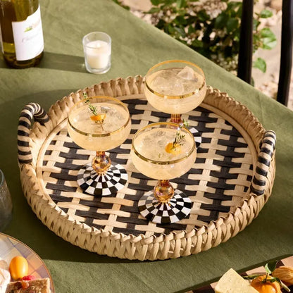 Courtly Check Coupe Glass