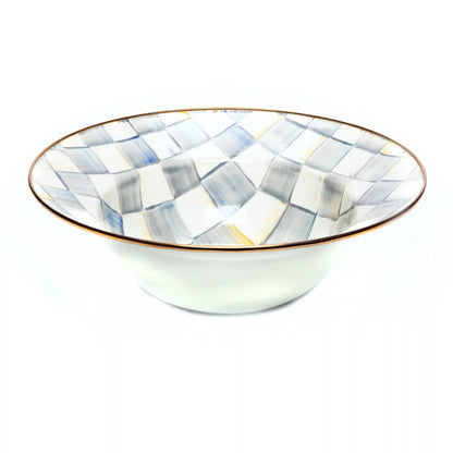 Mocha Check Serving Bowl