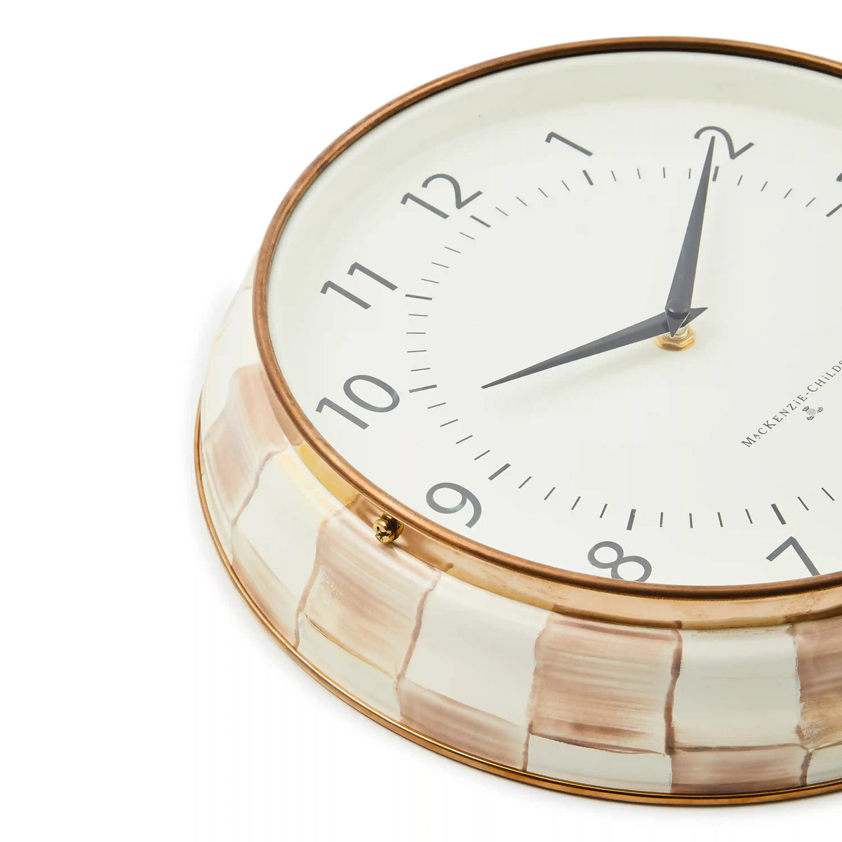 Courtly Check School Wall Clock
