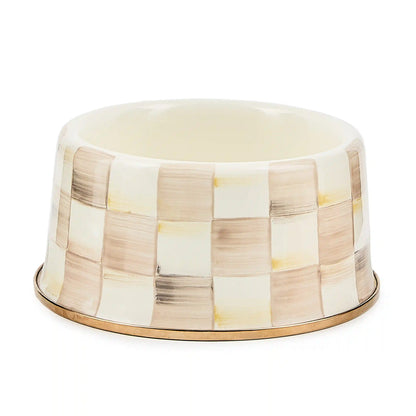 Royal Check Large Pet Dish