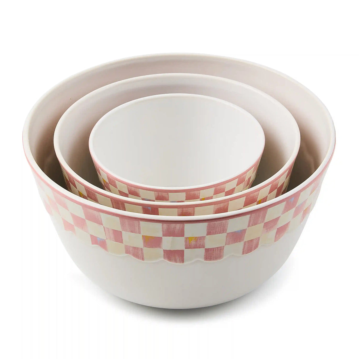 Rosy Check Everyday Mixing Bowls, Set of 3
