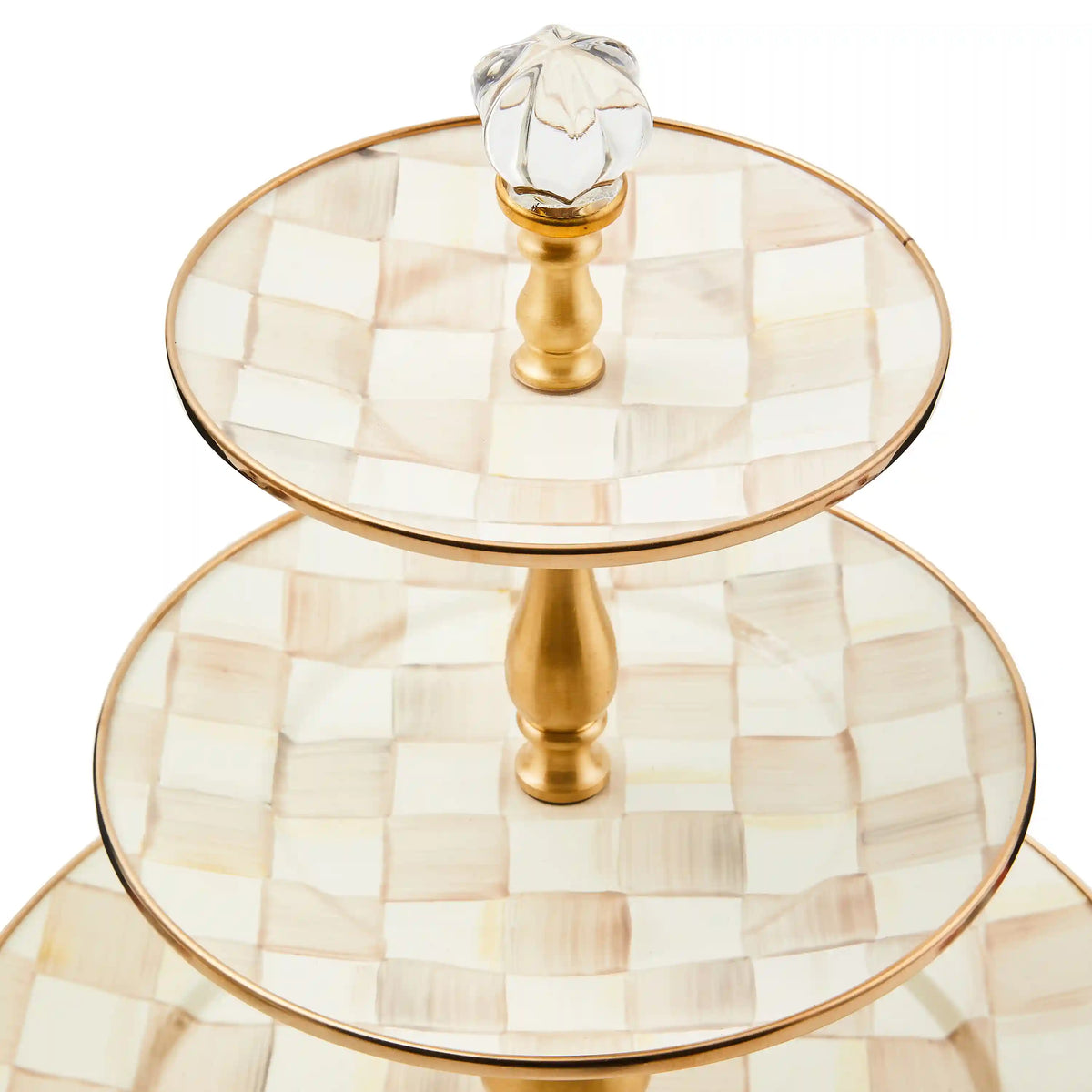Royal Check Three Tier Sweet Stand