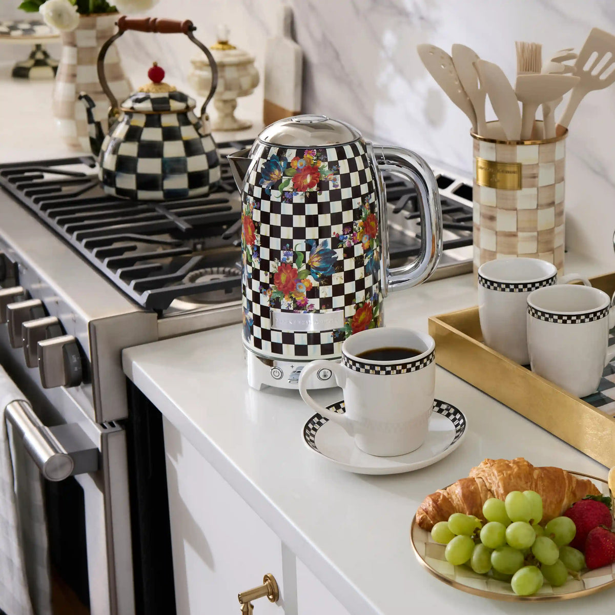 Royal Check Electric Kettle