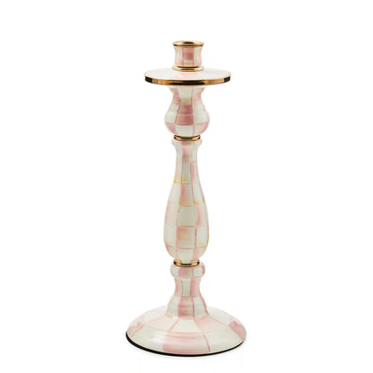 Violet Check Medium Candlestick