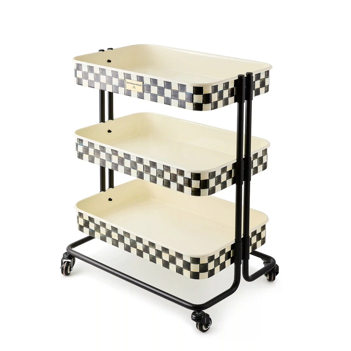 Royal Check 2-Tier Kitchen Cart