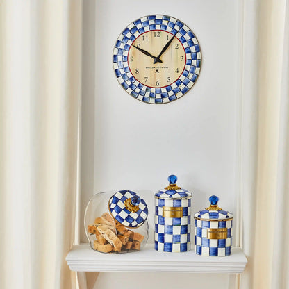 Sterling Check Wall Clock