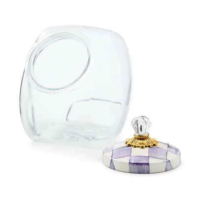 Sweets Jar with Rosy Check Enamel Lid