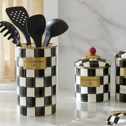 Sky Check Utensil Holder