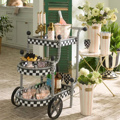 Gambit Check Outdoor Bar Cart