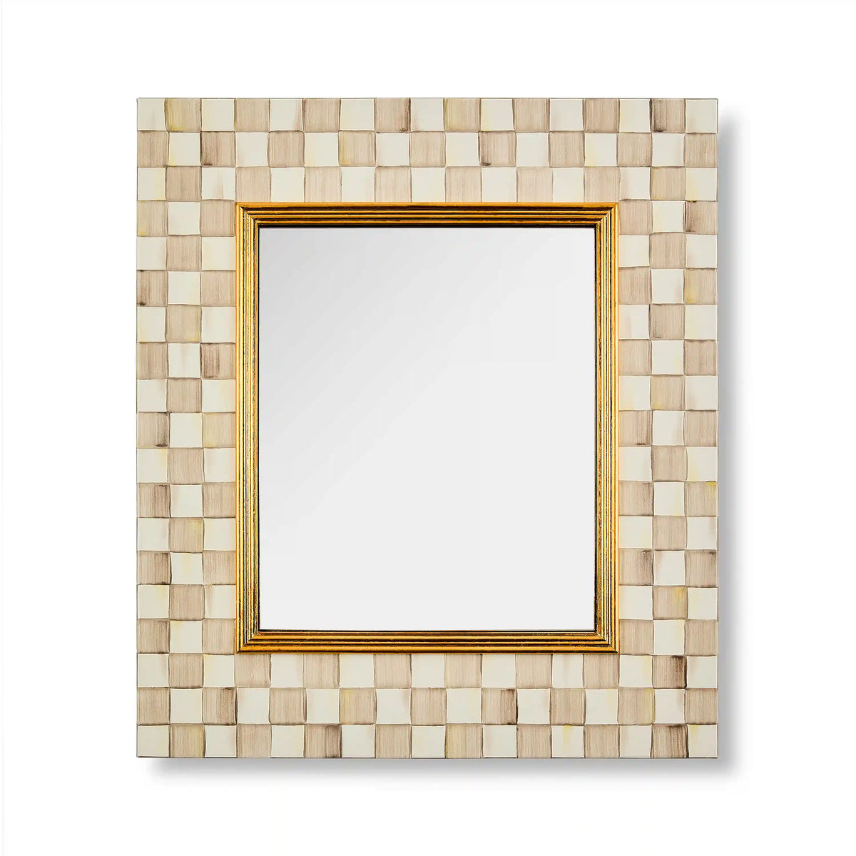Courtly Check Enamel Wall Mirror