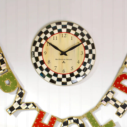 Royal Check Wall Clock