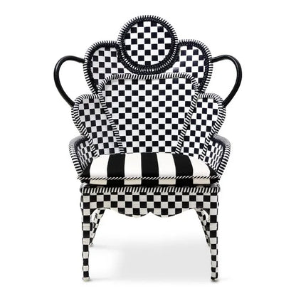 Gambit Check Outdoor Wing Chair