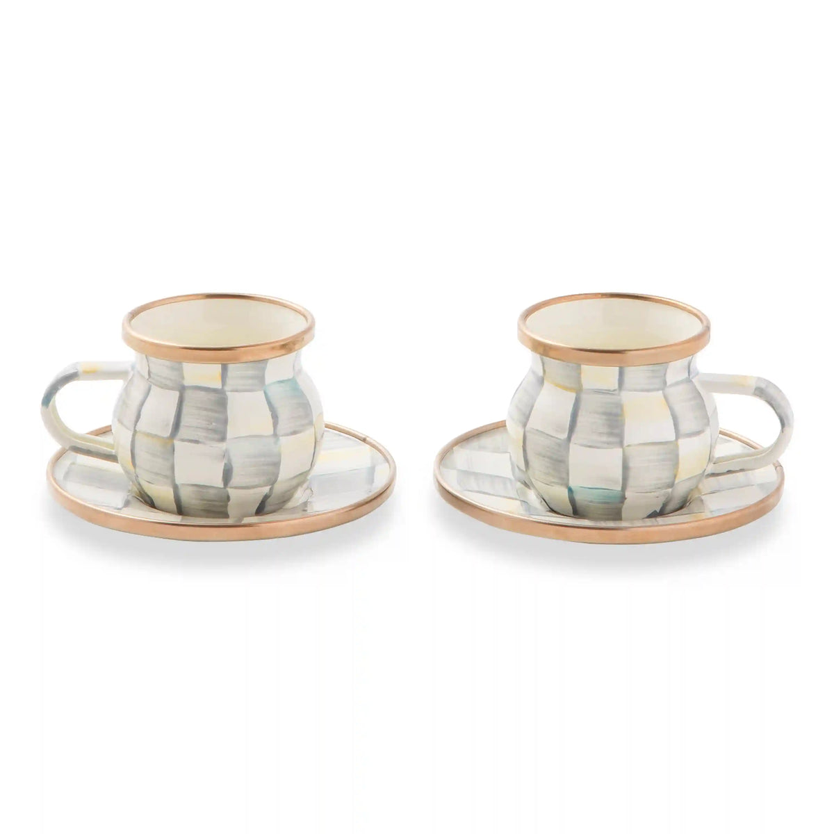 Courtly Check Espresso Cup & Saucer Set