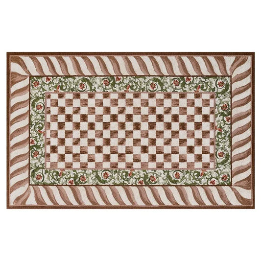 Mocha Check 5' x 8' Rug