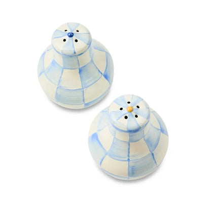 Sky Check Salt & Pepper Shakers
