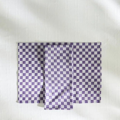 Violet Check Placemat, Set of 4