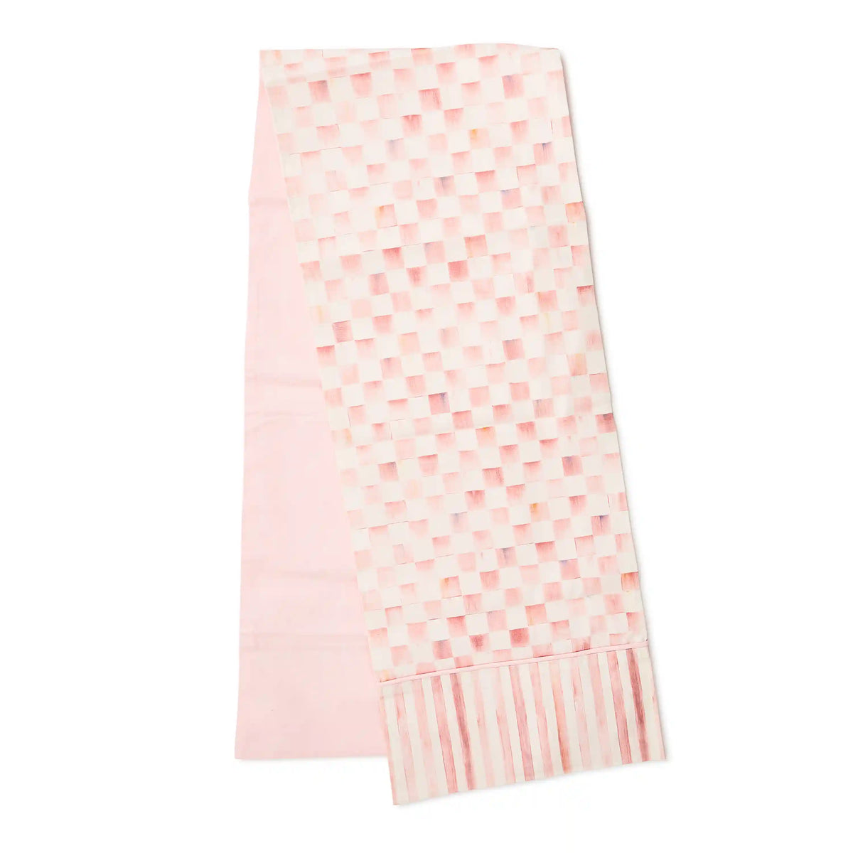 Violet Check Table Runner