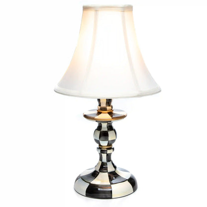Royal Check Candlestick Lamp