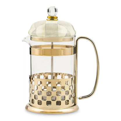 Violet Check French Press