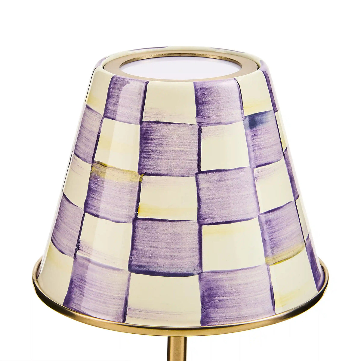 Sterling Check LED Rechargeable Cafe Table Lamp