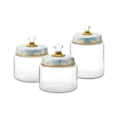 Sky Check Small Kitchen Canister