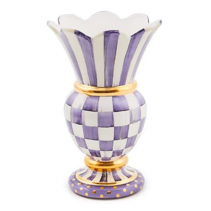 Parchment Check Great Vase