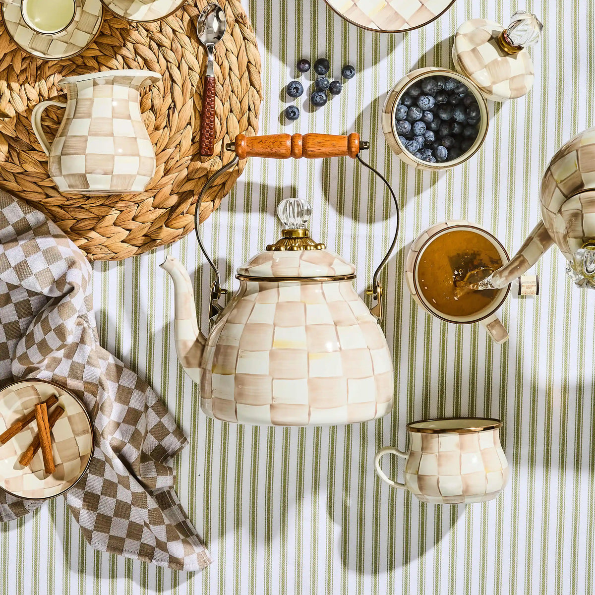 Royal Check 2 Quart Tea Kettle