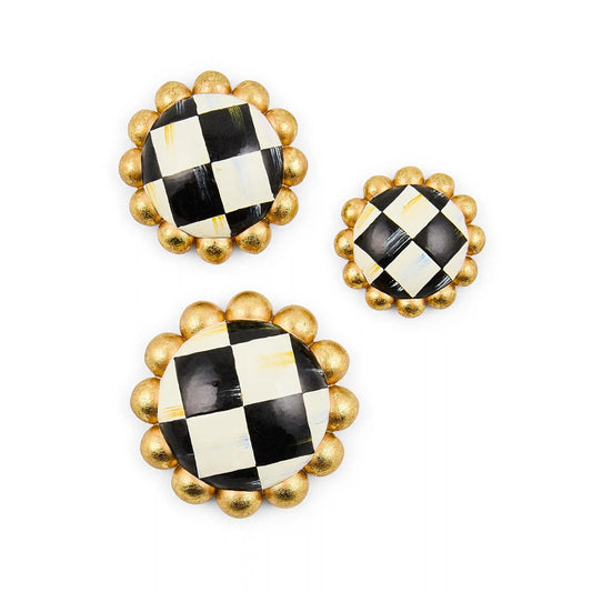 Courtly Check Magnets, Set of 3