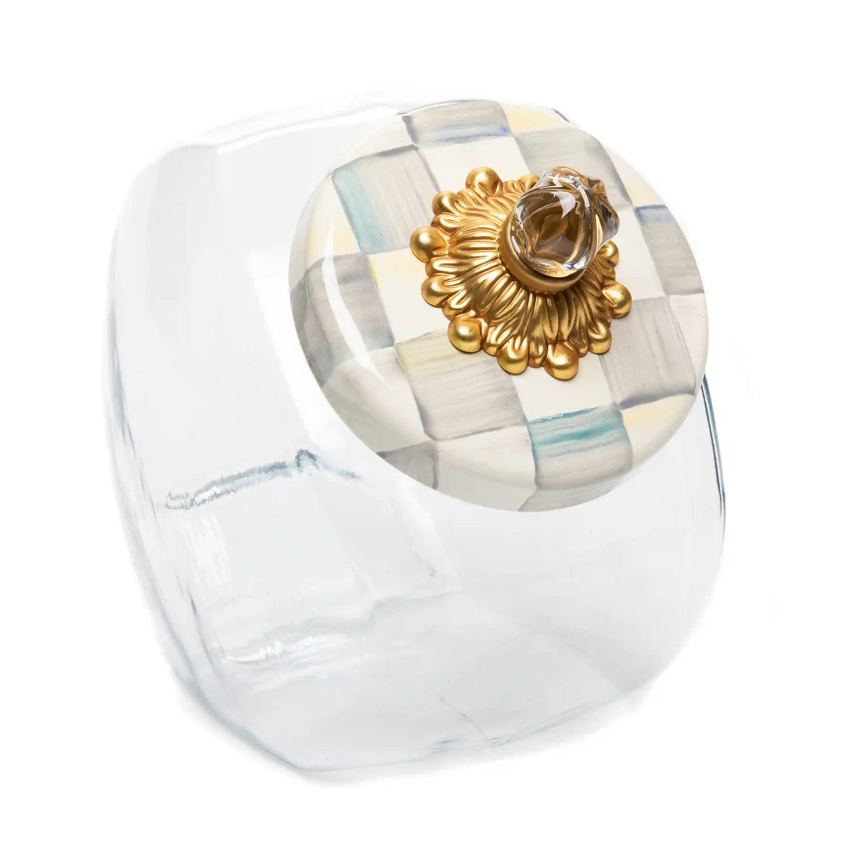 Sweets Jar with Rosy Check Enamel Lid
