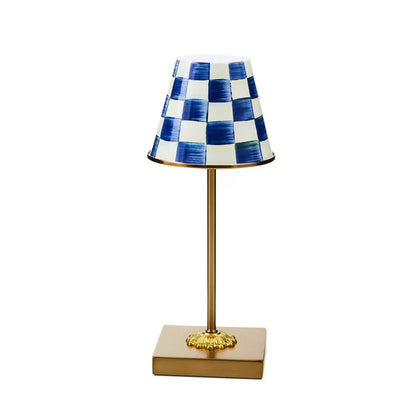 Sterling Check LED Rechargeable Cafe Table Lamp